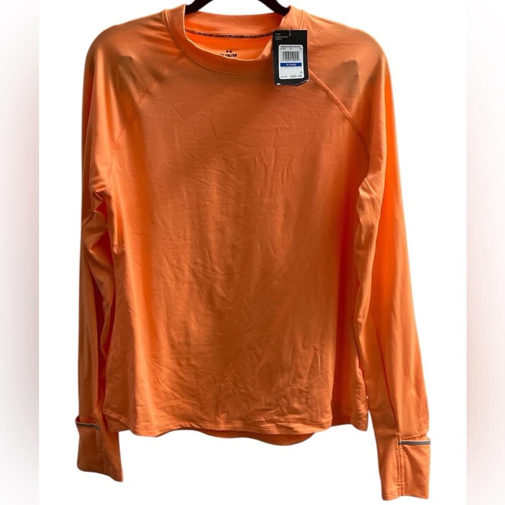 Under Armour Outrun the Cold Long Sleeve - Women’s XL - Afterglow/Reflective-NWT